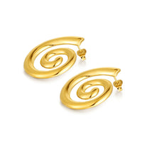 Kenny Snail Earrings in Gold