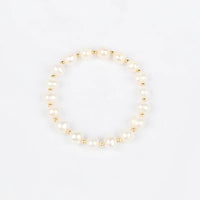 Pearls Bracelet in Gold Classic Natural Pearl